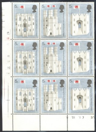 1969 Investiture block of nine stamp