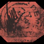 british guiana printed rare stamp